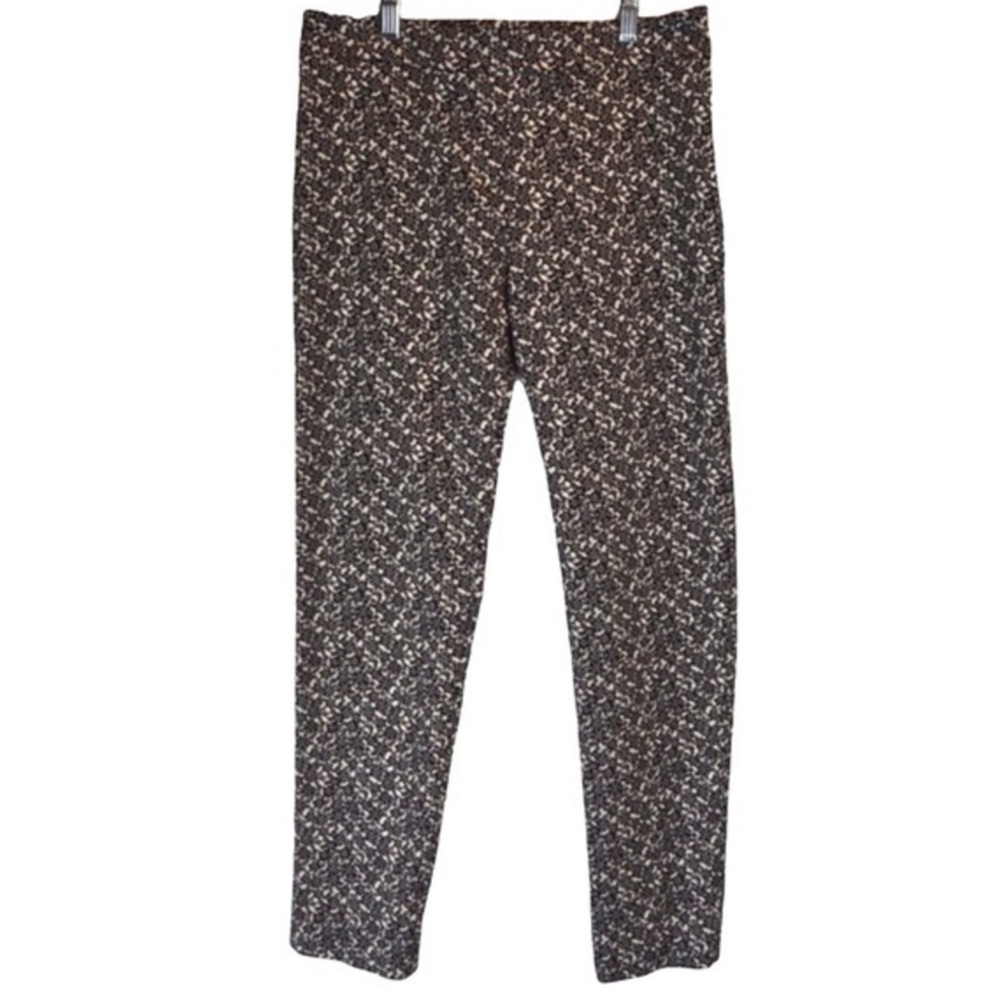 MaxMara Studio Side Zip Mini Floral Print Ankle Pants, Size 10